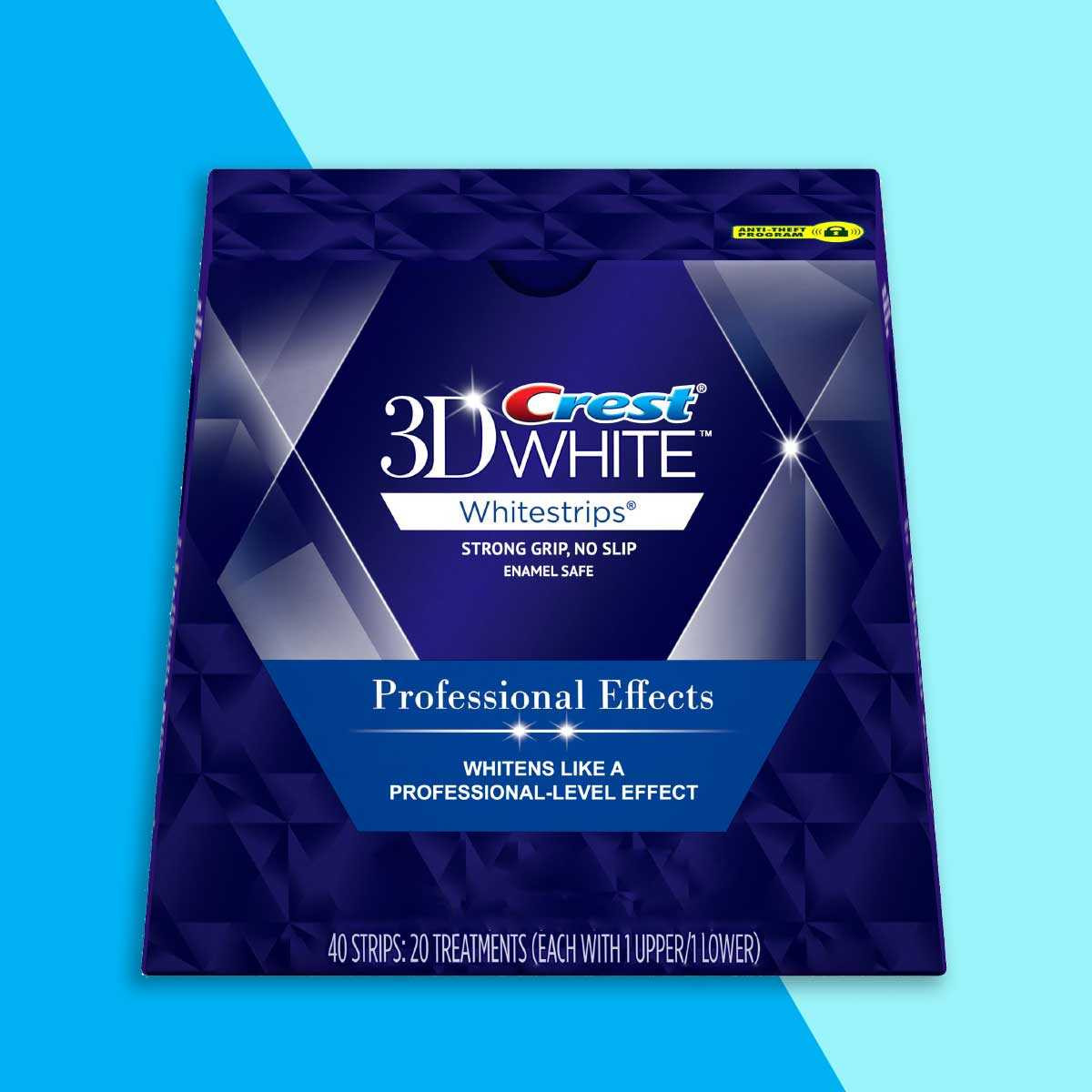 Crest 3D White Whitestrips dėžutė iš priekio