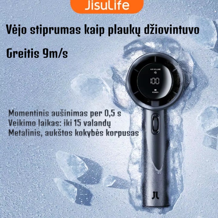 JISULIFE Pro1S rankinis ventiliatorius