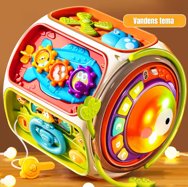 Lavinamasis veiklų kubas Baby Sound Play vandens tema